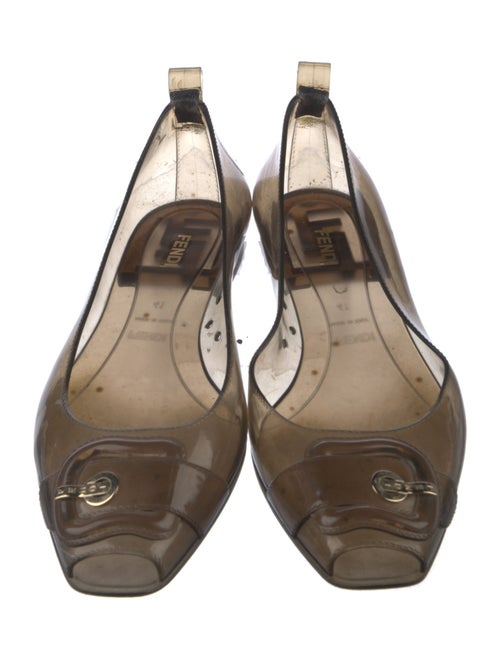 Fendi Rubber Ballet Flats