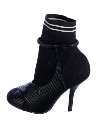 Fendi Striped Sock Boots