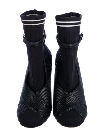 Fendi Striped Sock Boots