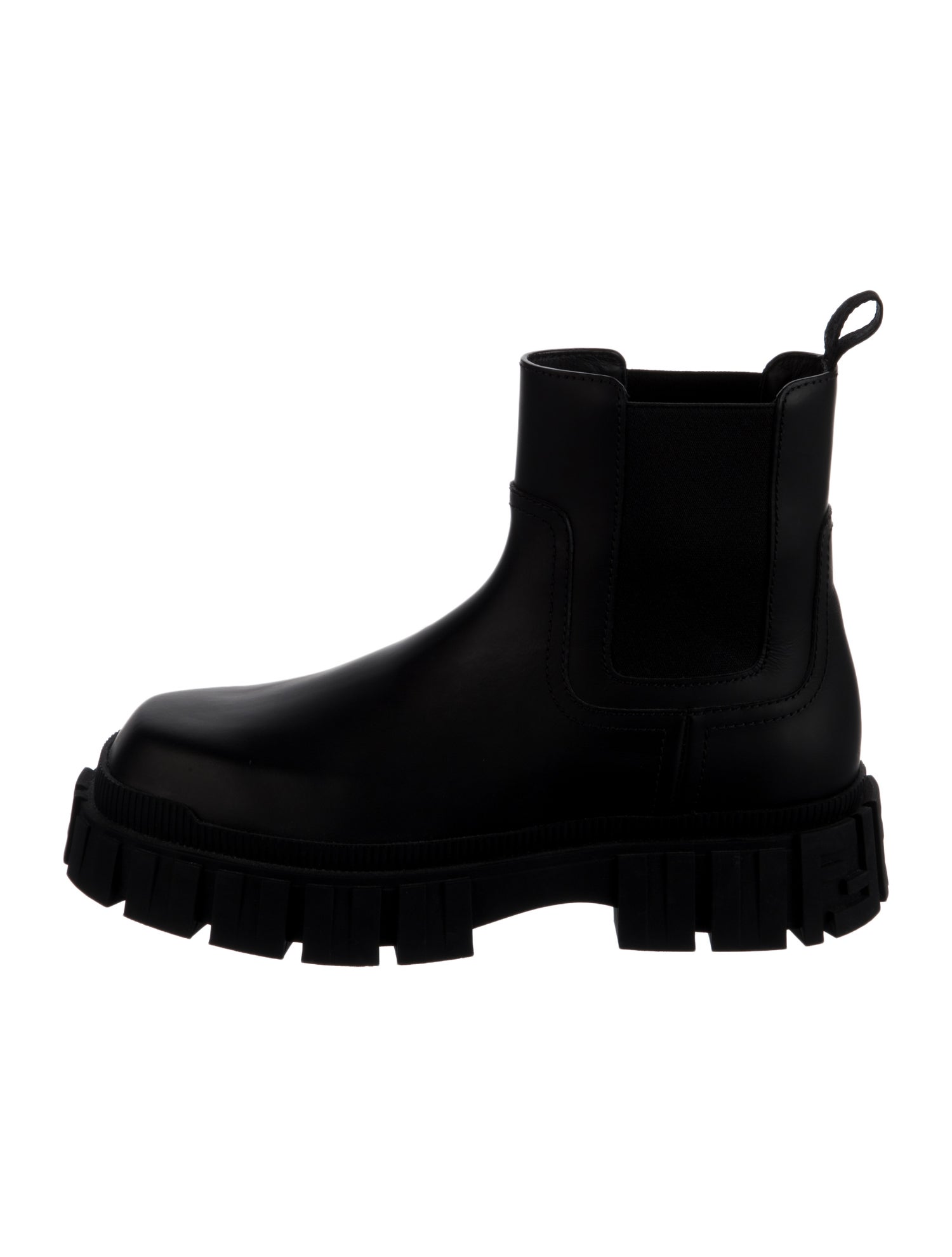 Fendi Leather Chelsea Boots