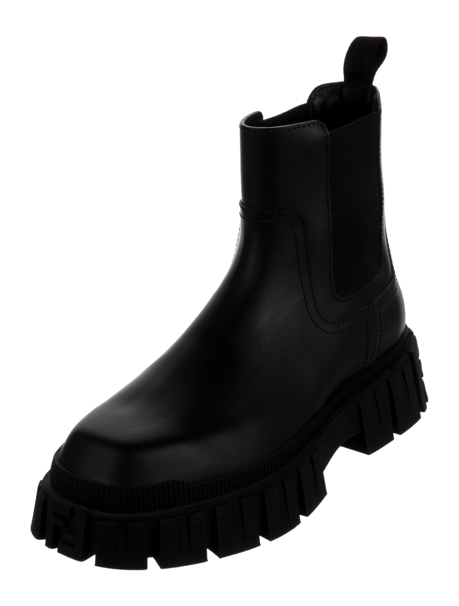 Fendi Leather Chelsea Boots