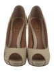 Fendi Zucca FF Logo Python Pumps