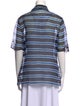 Fendi Silk Striped Button-Up Top