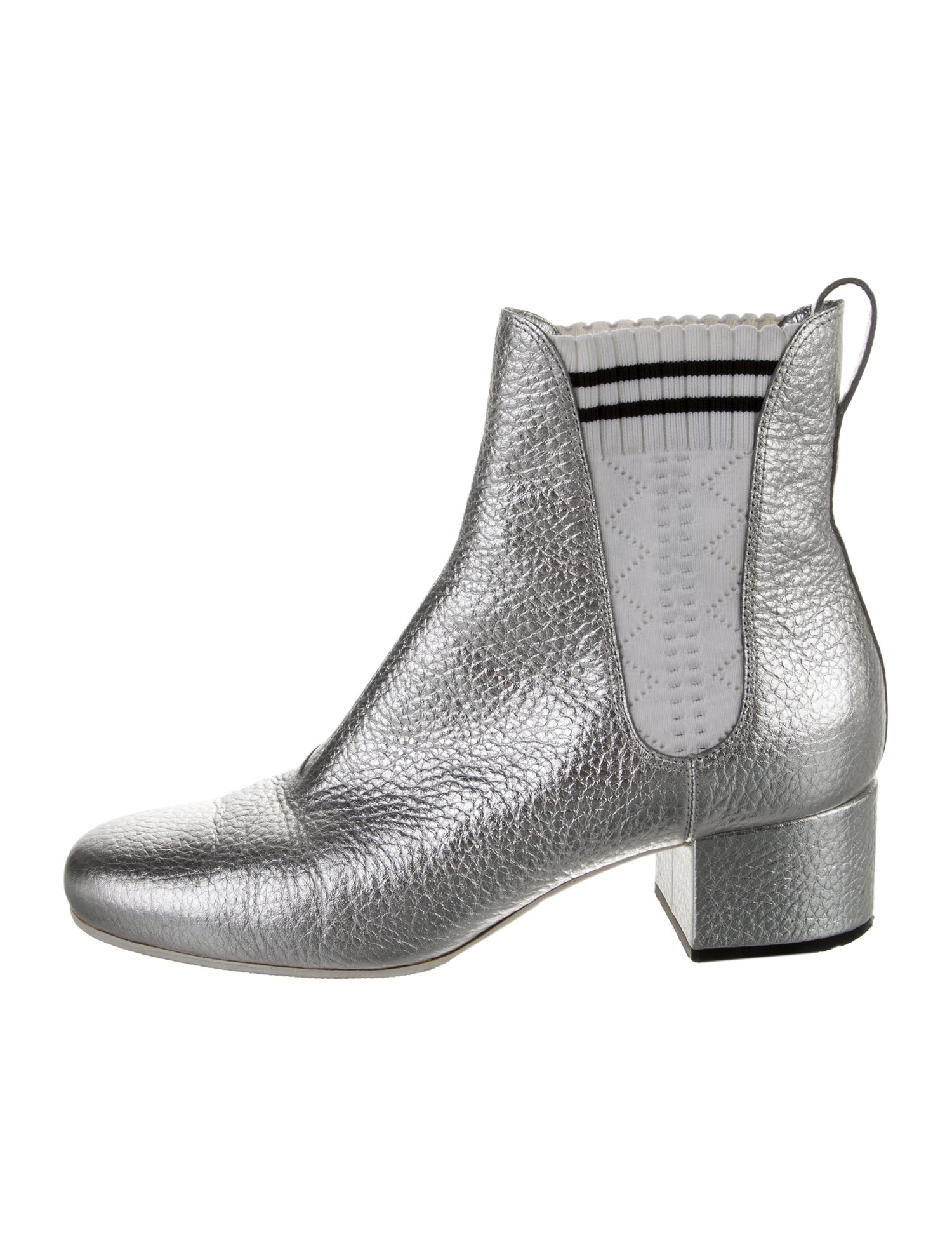 Fendi Leather Chelsea Boots