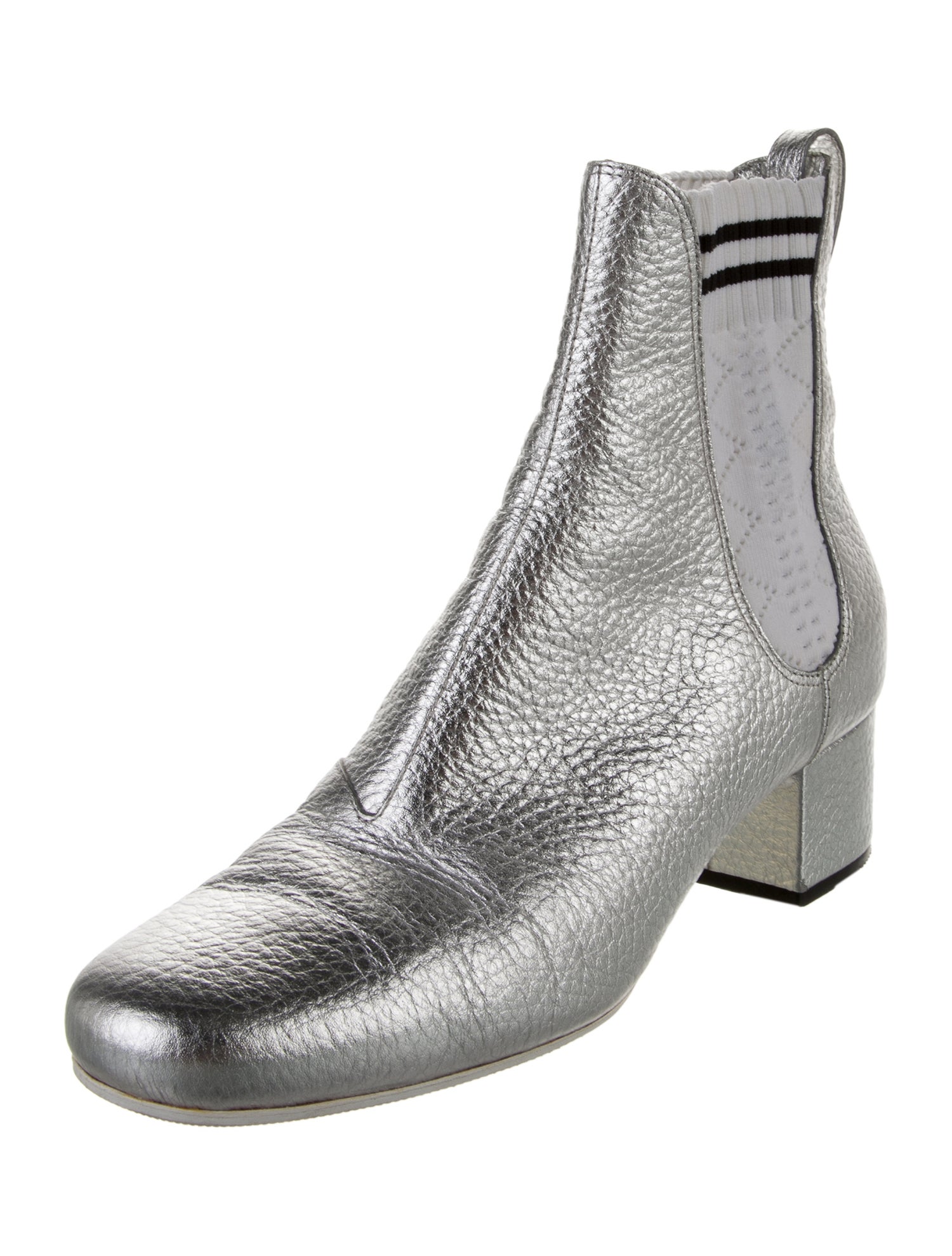 Fendi Leather Chelsea Boots