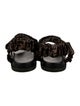 Fendi Satin Printed Slingback Sandals
