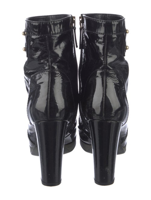 Fendi Patent Leather Combat Boots