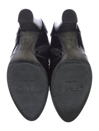 Fendi Patent Leather Combat Boots