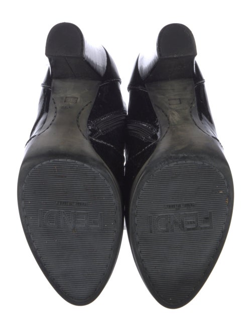 Fendi Patent Leather Combat Boots