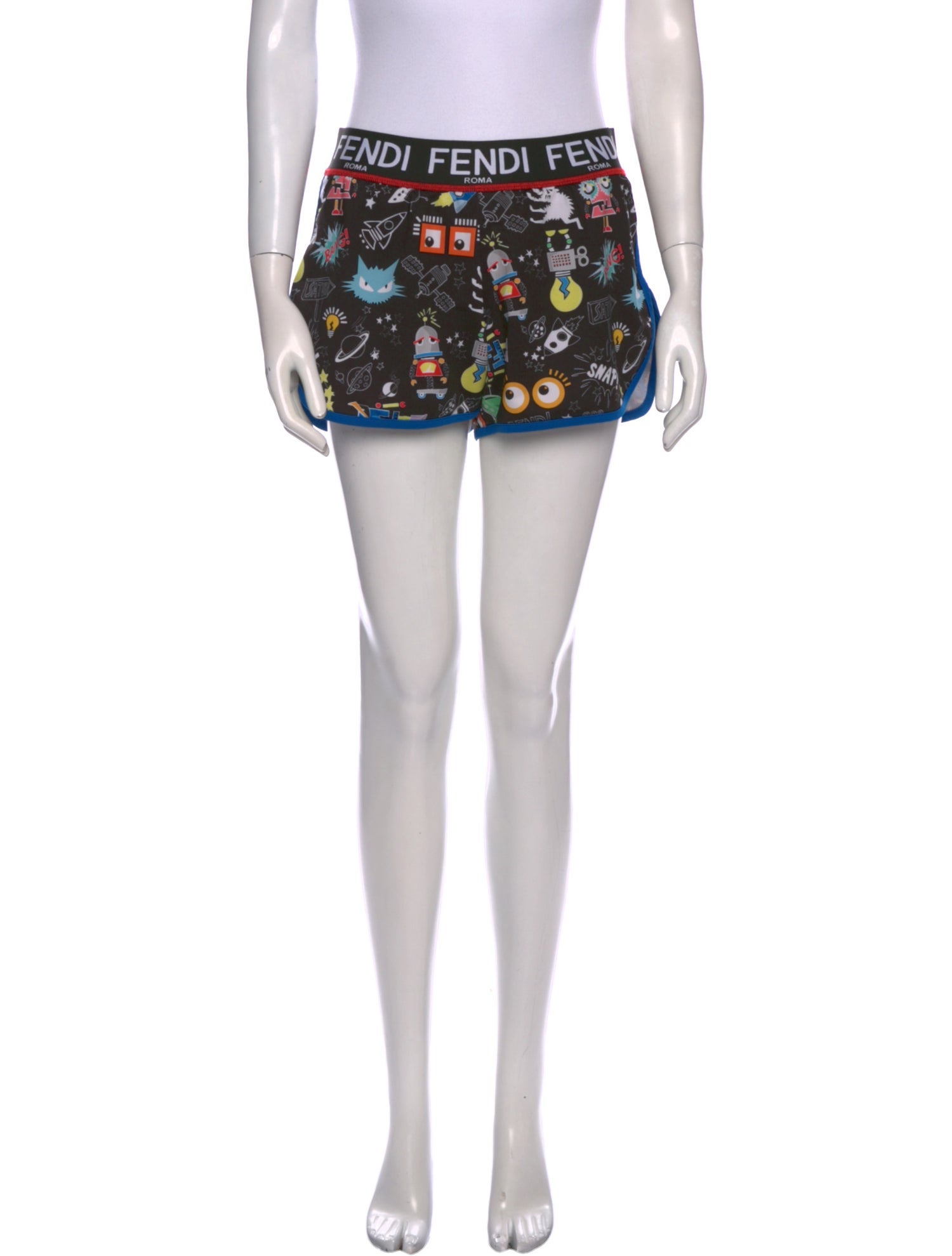 Fendi Printed Mini Shorts