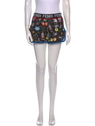 Fendi Printed Mini Shorts