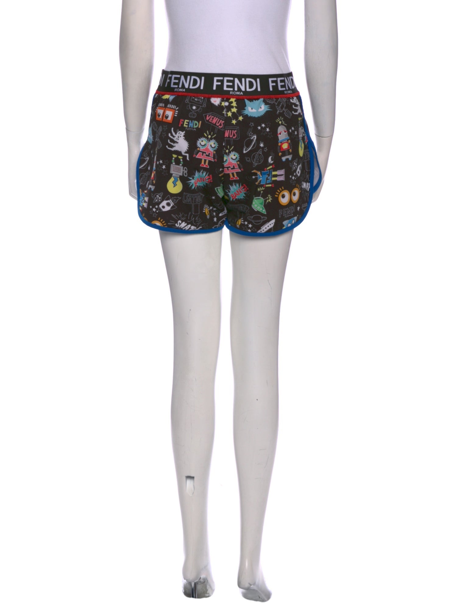 Fendi Printed Mini Shorts