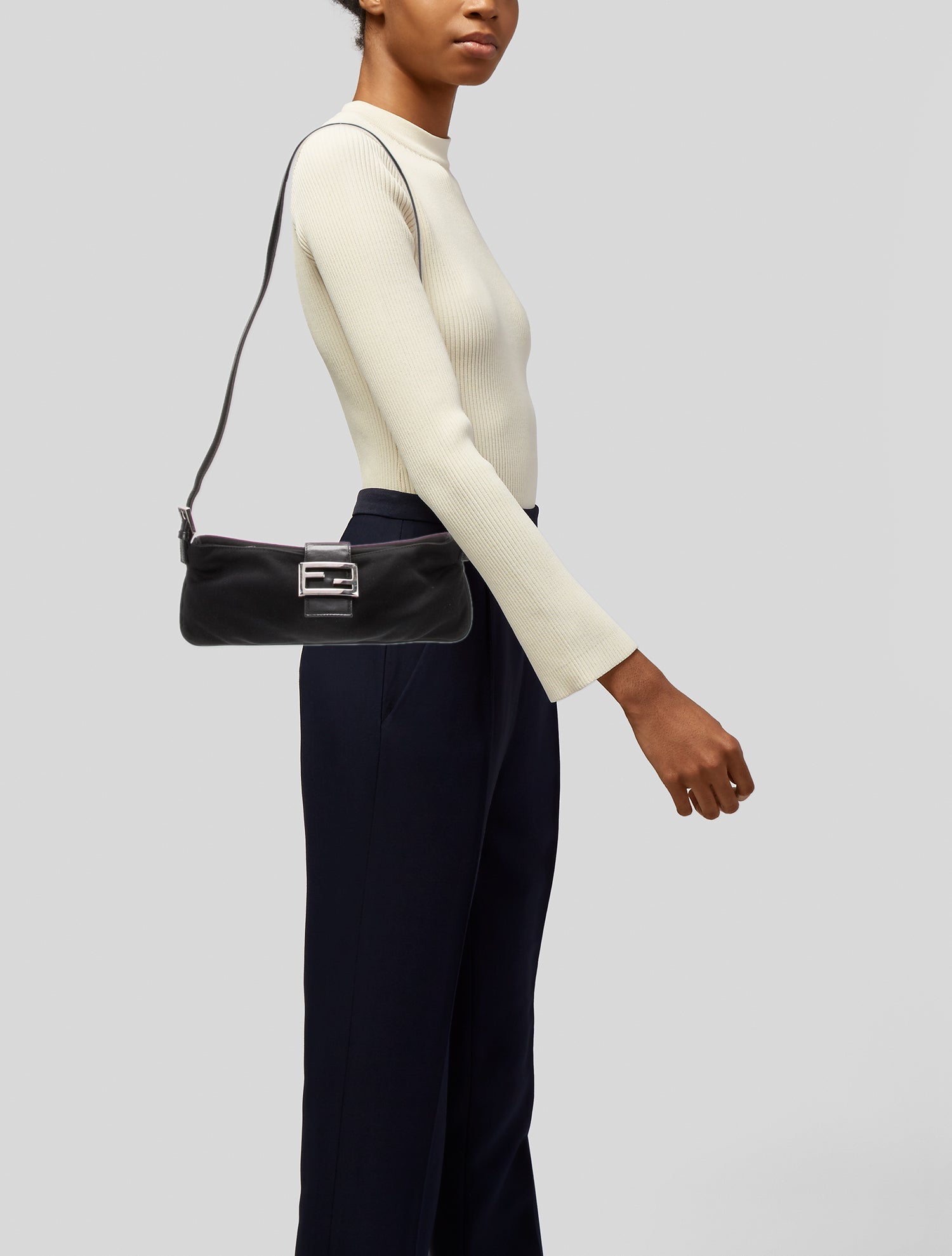 Fendi Neoprene Flat Baguette