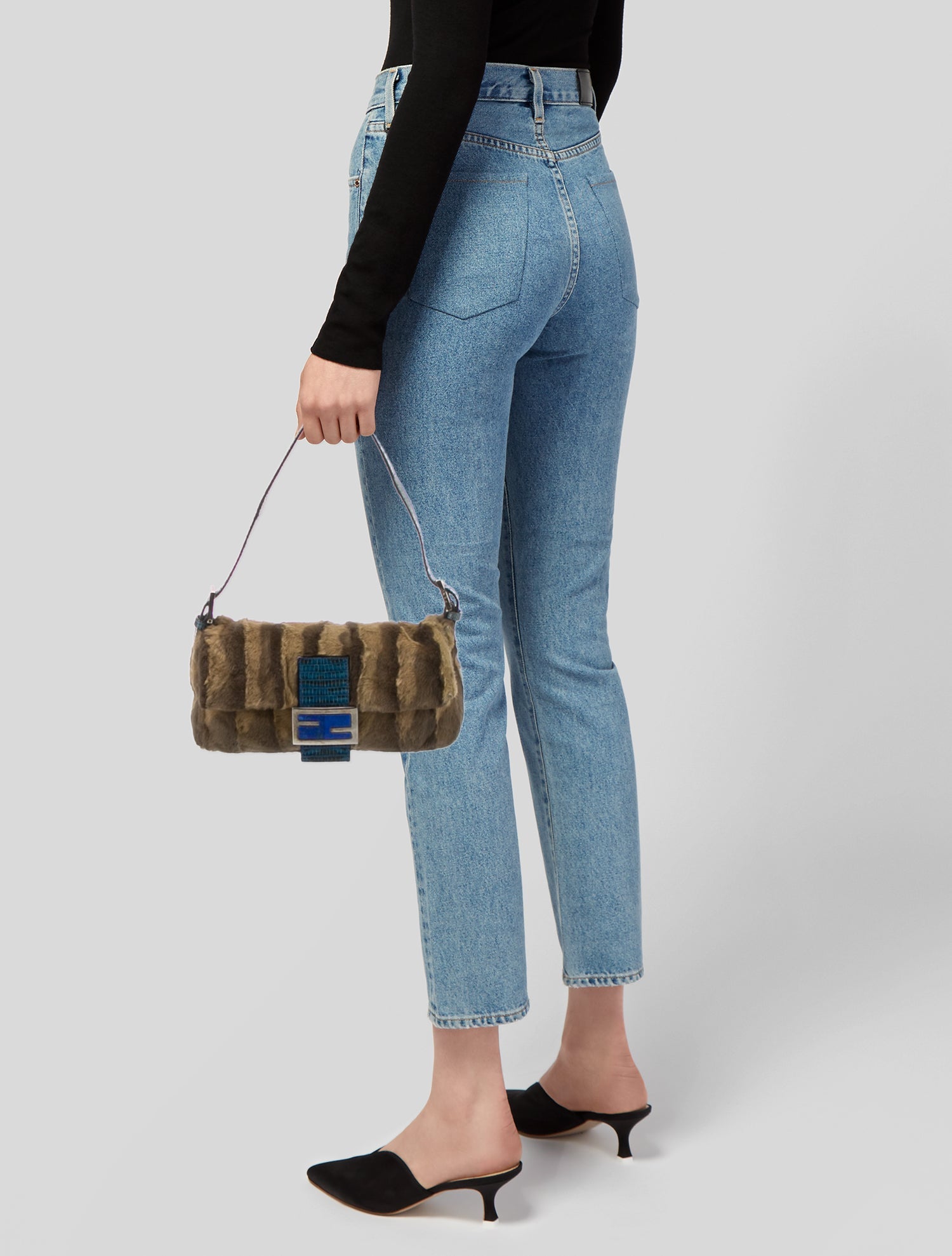 Fendi Fur Baguette Small