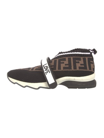 Fendi Zucca FF Logo Printed Sock Sneakers