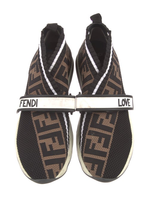 Fendi Zucca FF Logo Printed Sock Sneakers