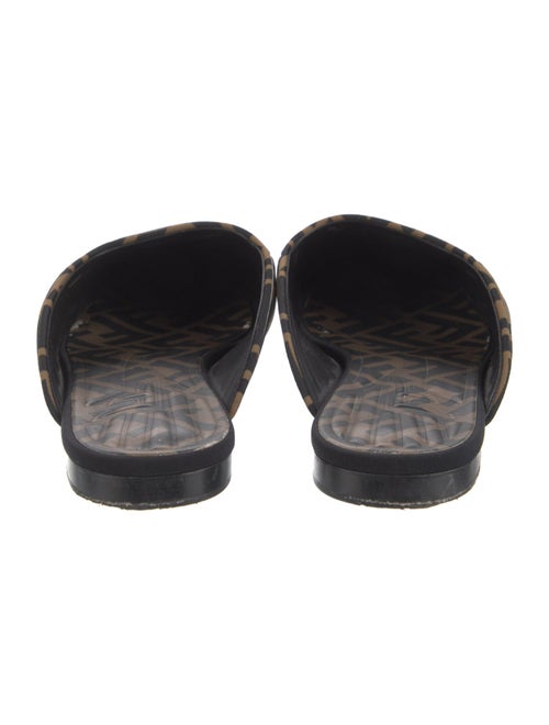 Fendi Zucca FF Logo Printed Mules