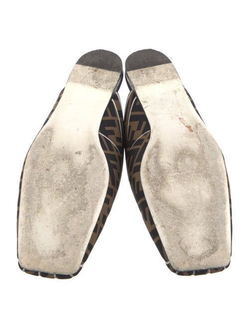 Fendi Zucca FF Logo Printed Mules