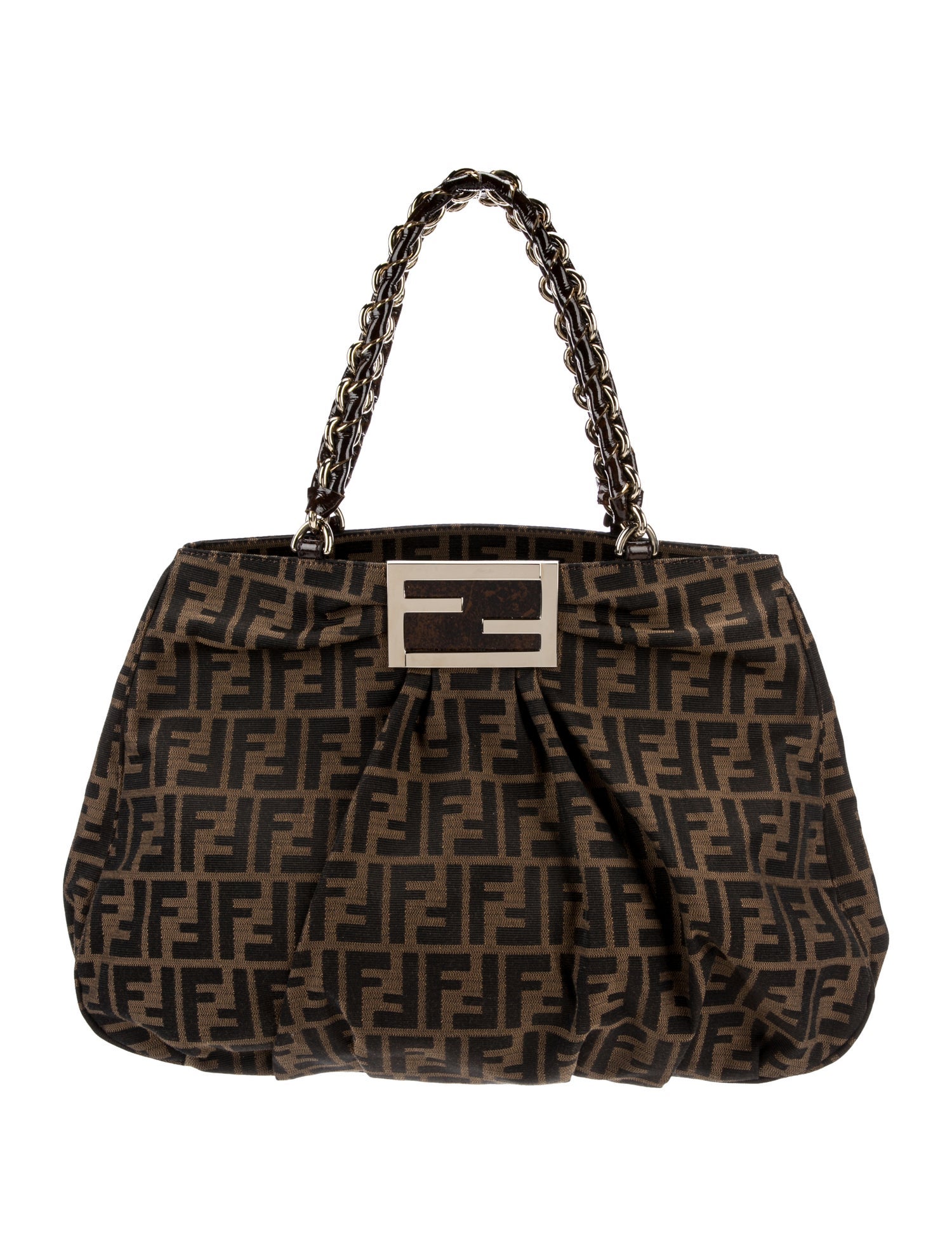 Fendi Zucca FF Shoulder Bag Large