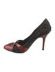 Fendi Lace Printed D'Orsay Pumps
