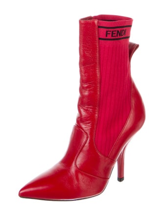Fendi Leather Sock Boots