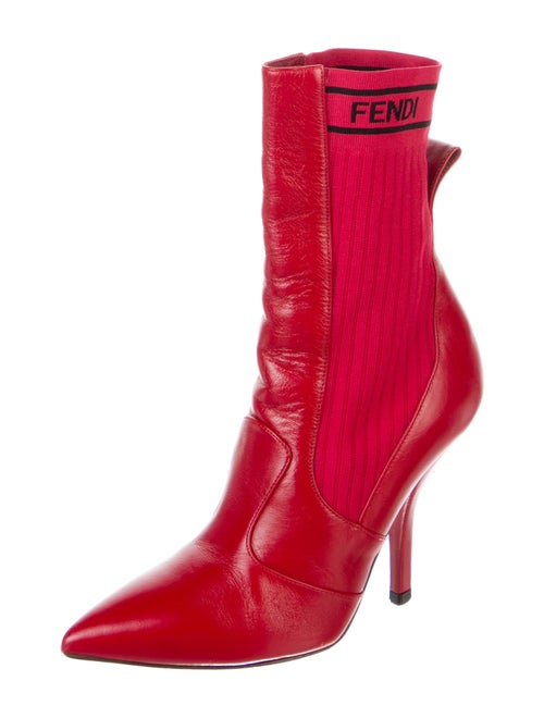 Fendi Leather Sock Boots