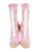 Fendi Pequin Pattern Sock Boots