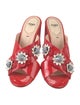 Fendi Patent Leather Studded Accents Slides