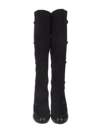 Fendi Zucca FF Logo Suede Boots