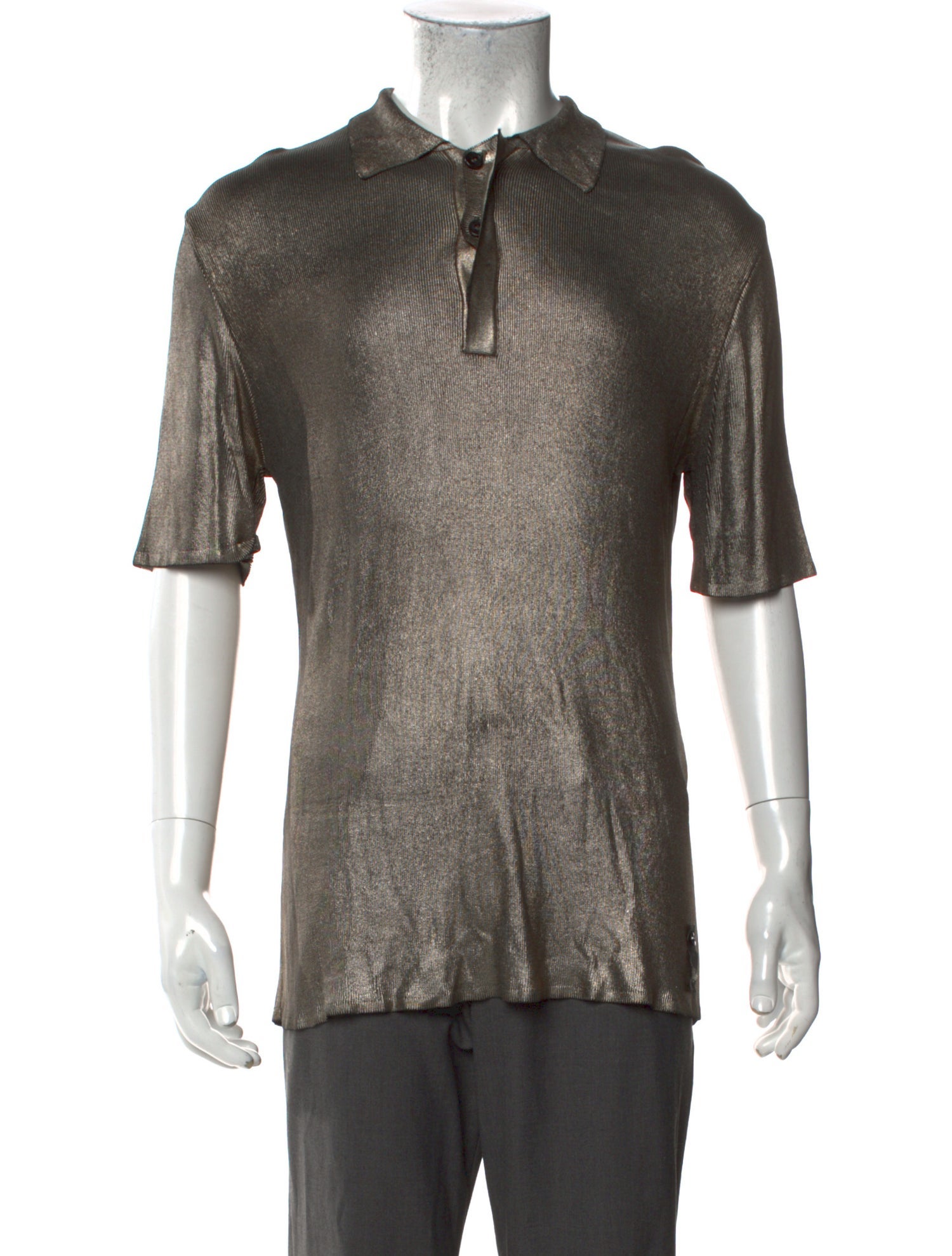 Fendi Collar Short Sleeve Polo Shirt