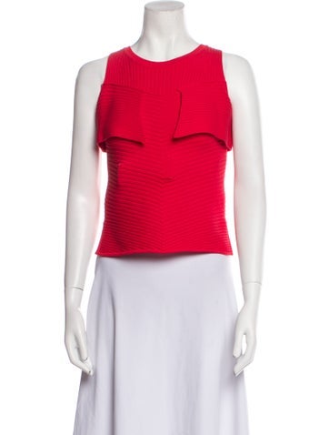 Fendi Tops Crew Neck Sleeveless Crop Top Us2, It38 | XS