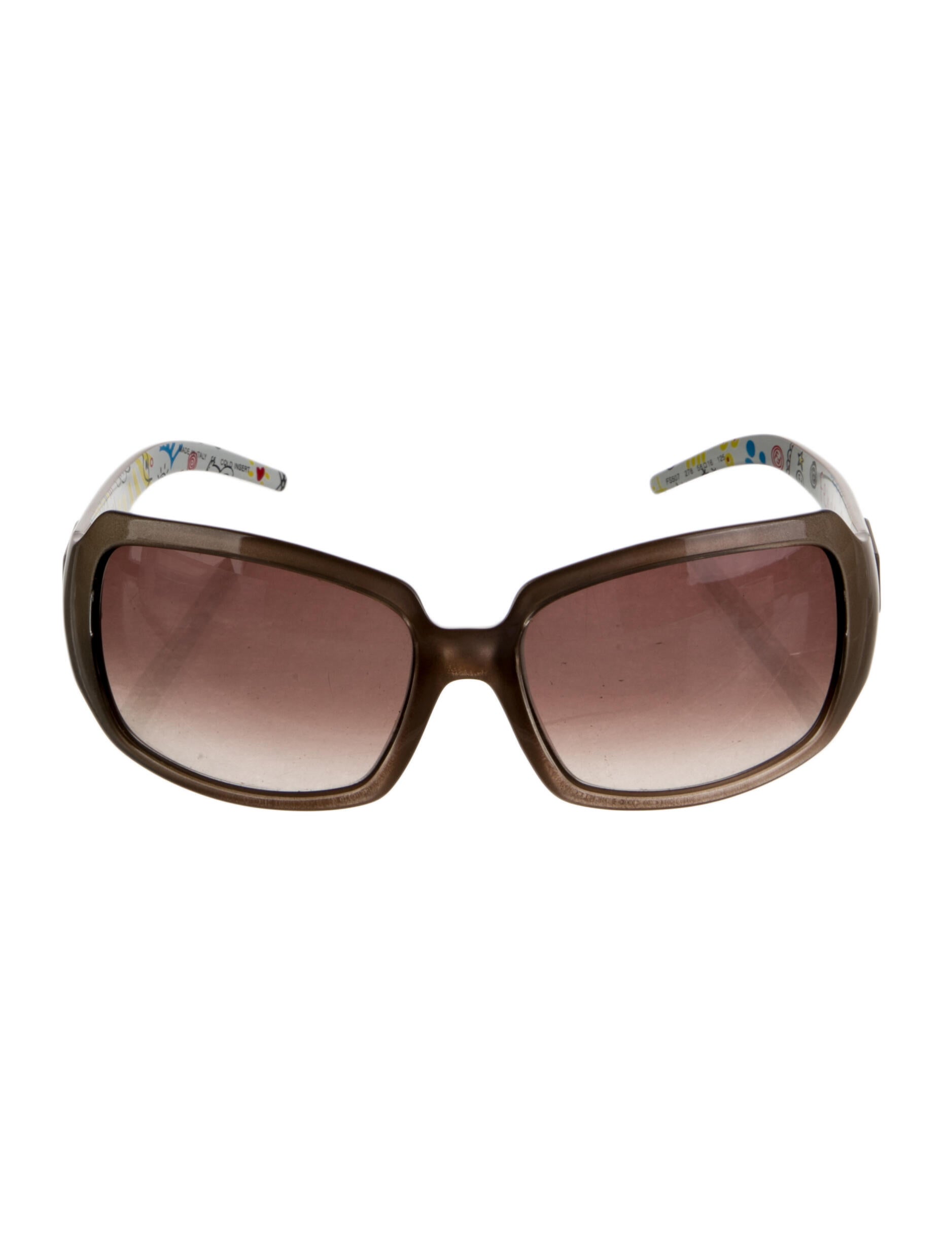 Fendi Zucca FF Logo Oversize Sunglasses