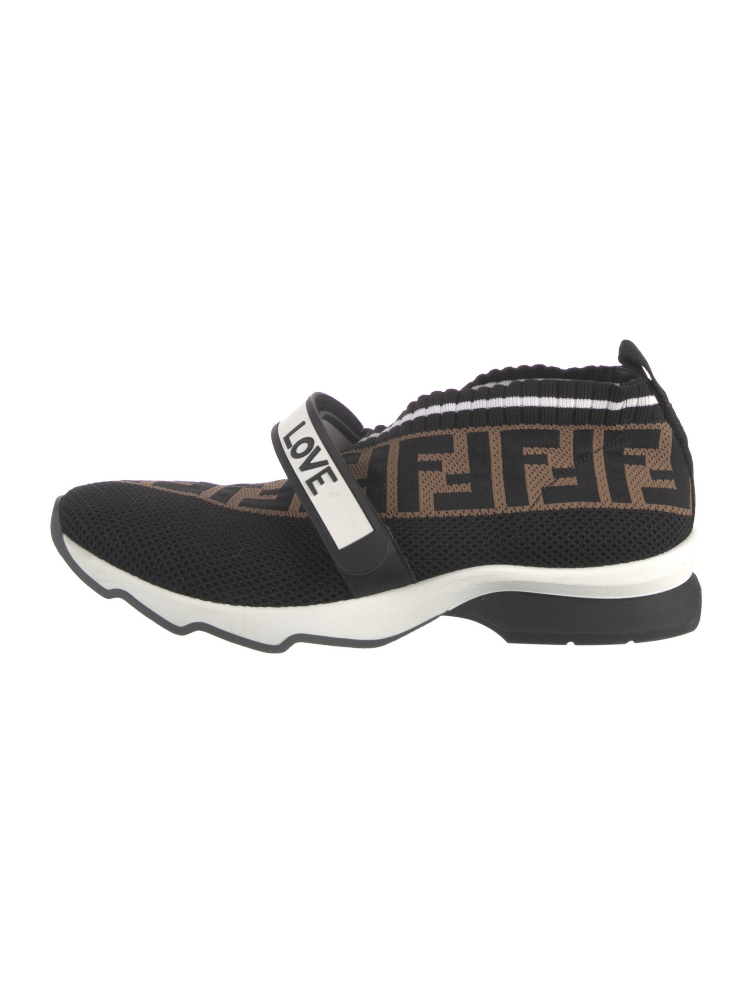 Fendi Zucca FF Logo Sock Sneakers