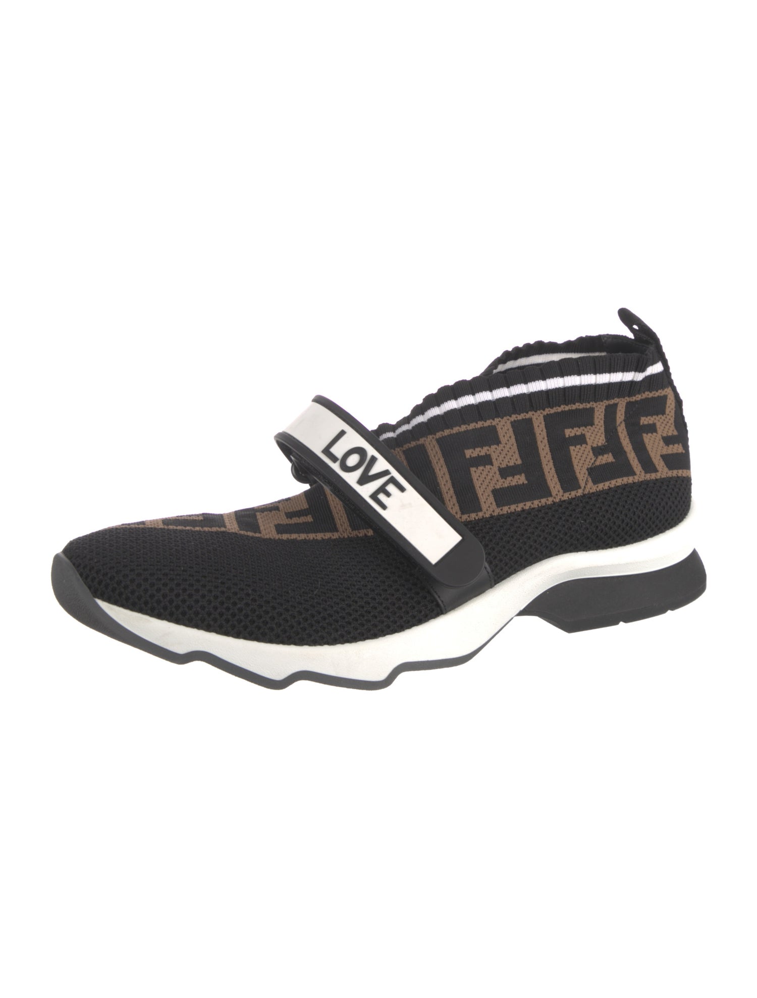 Fendi Zucca FF Logo Sock Sneakers