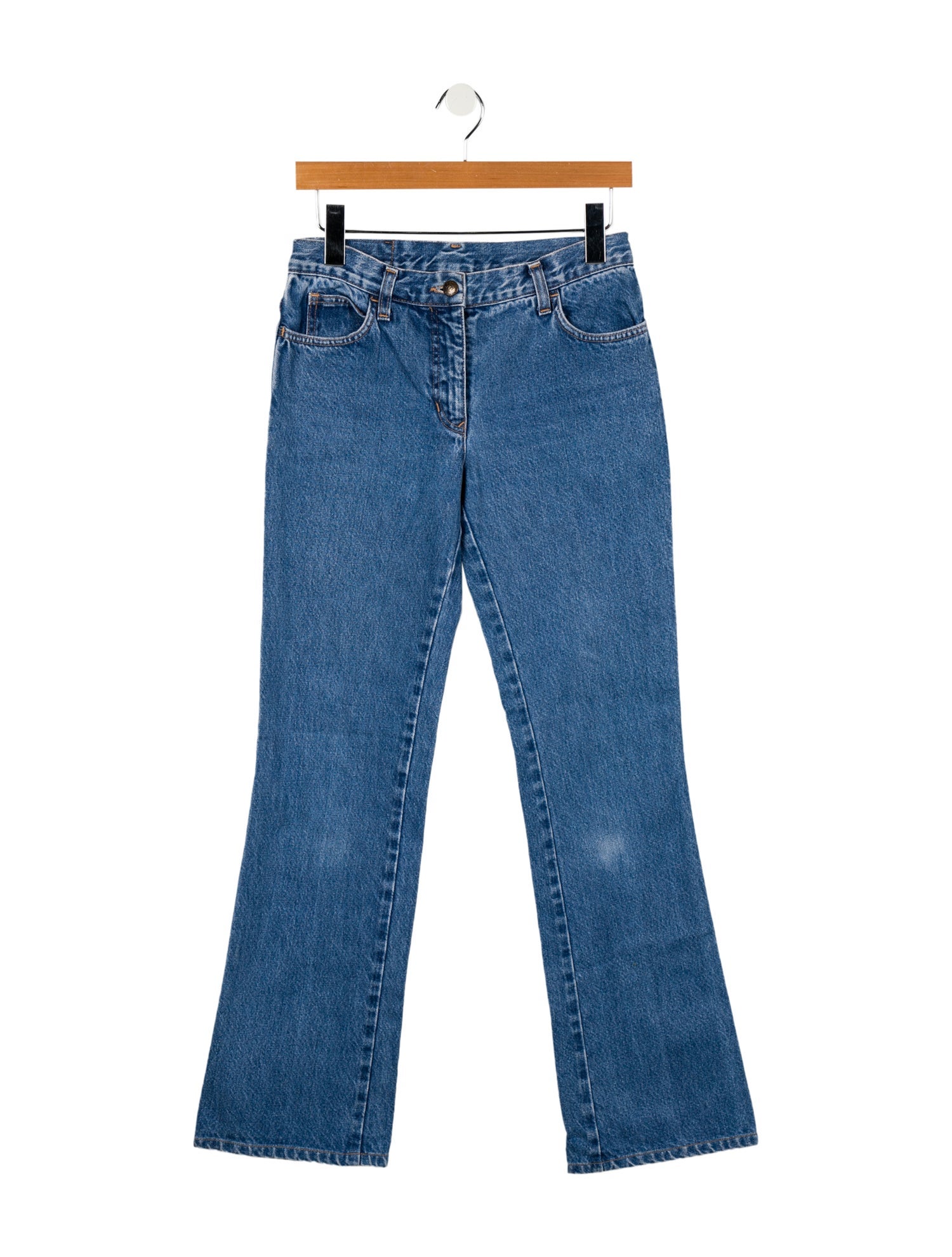 Fendi High-Rise Wide Leg Jeans