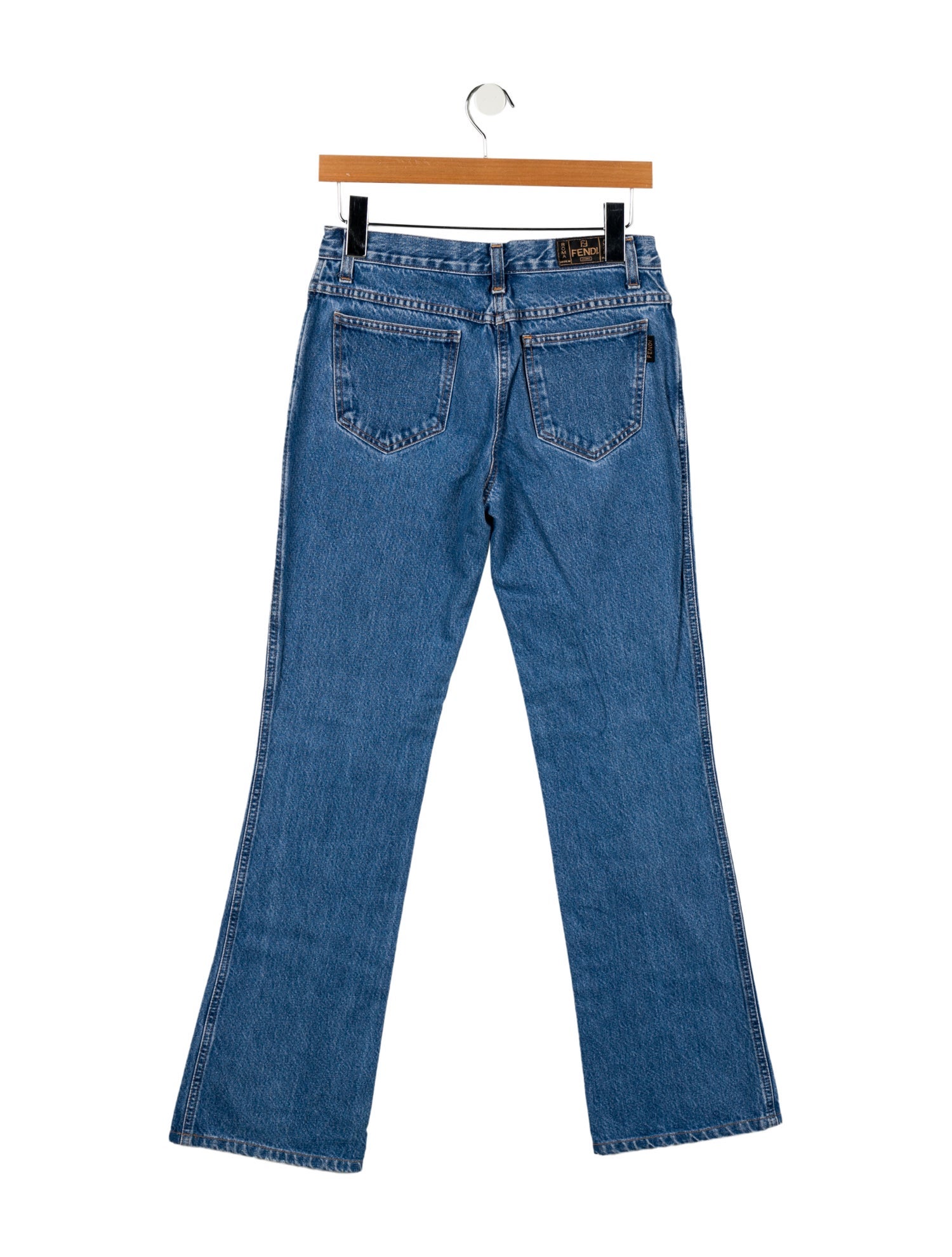 Fendi High-Rise Wide Leg Jeans