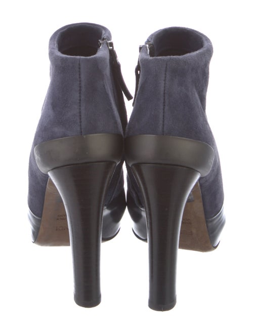 Fendi Suede Leather Trim Embellishment Boots