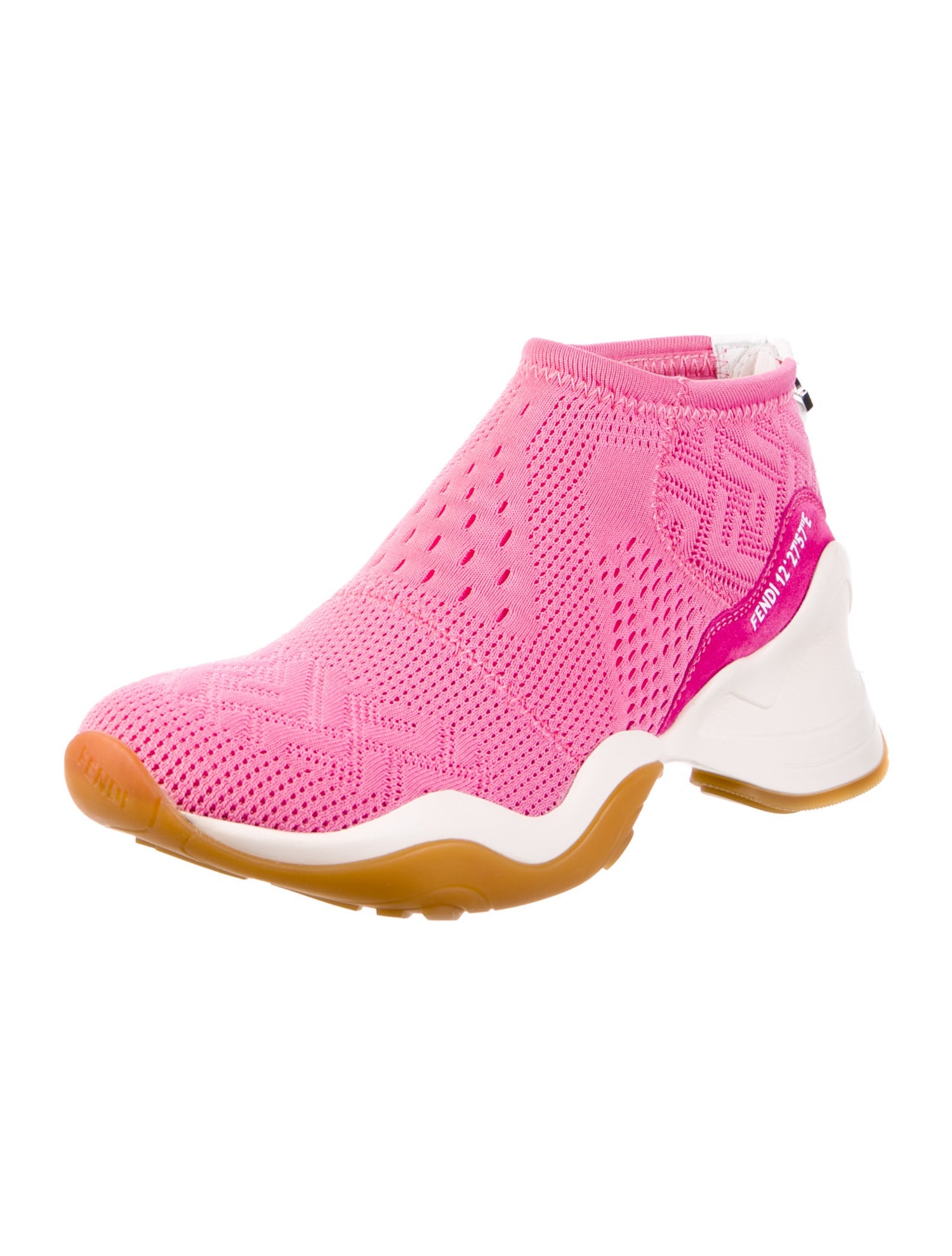 Fendi Zucca FF Logo Sock Sneakers