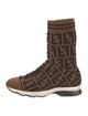 Fendi Zucca FF Logo Printed Sock Sneakers