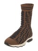 Fendi Zucca FF Logo Printed Sock Sneakers
