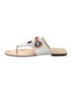 Fendi Monsters Motif Leather Slides
