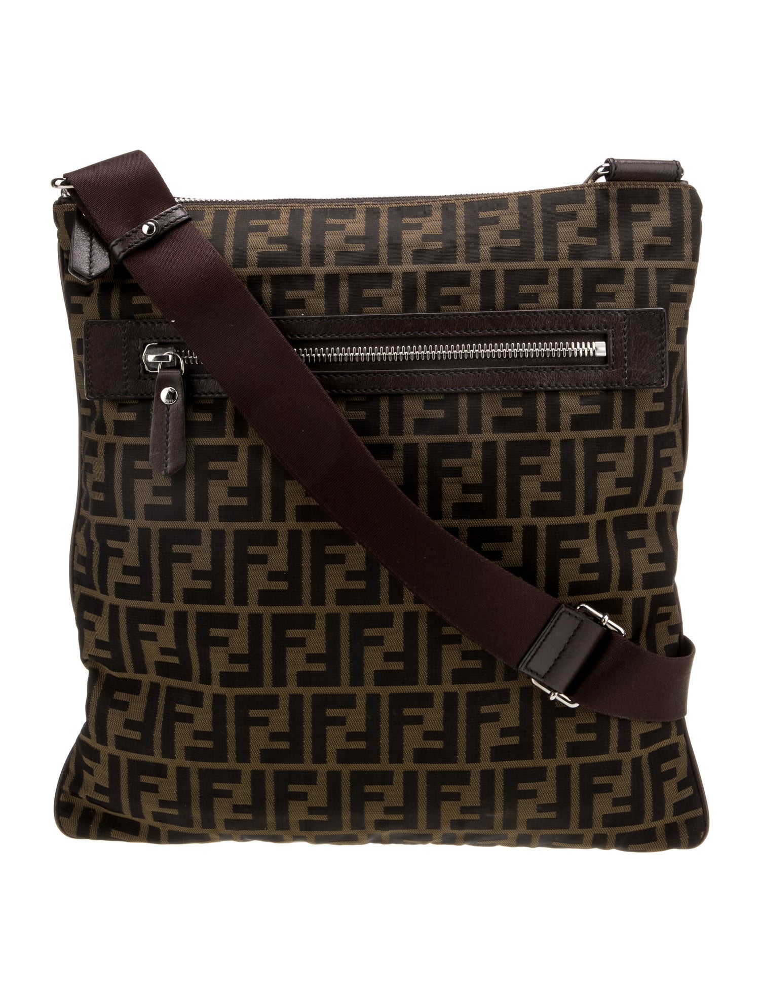 Fendi Zucca FF Messenger Bag