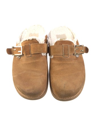 Fendi Suede Mules
