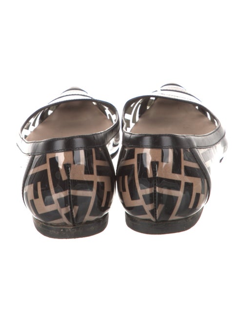 Fendi Zucca FF Logo PVC Ballet Flats