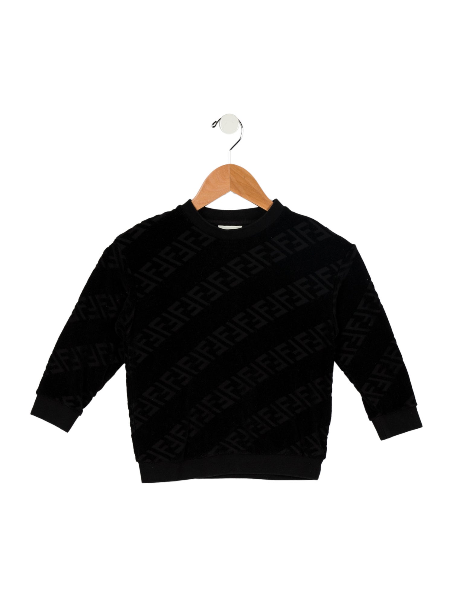 Fendi Toddler Girls' Zucca FF Woven Sweatshirt