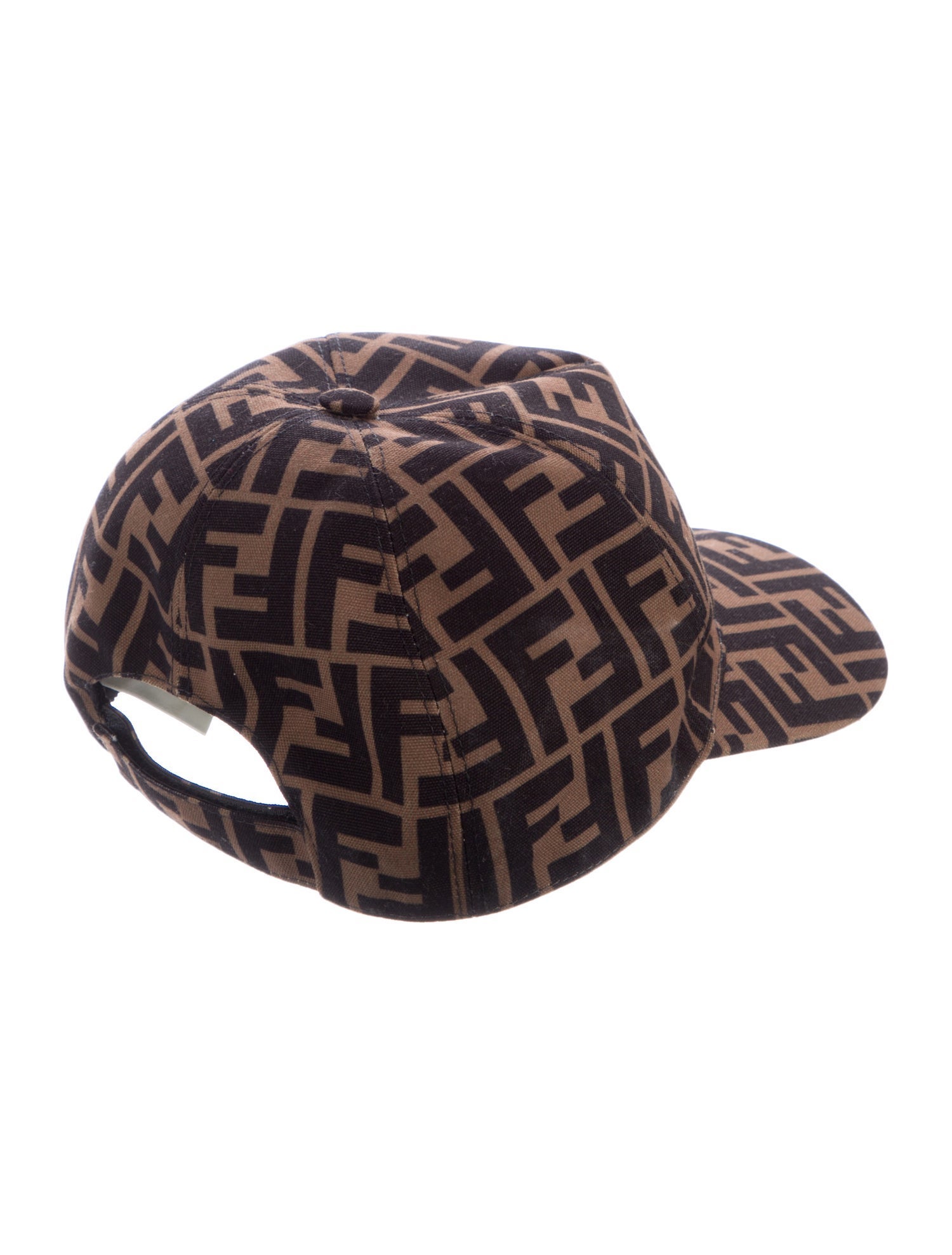 Fendi Girls' Canvas Zucca FF Patterned Baseball Hat