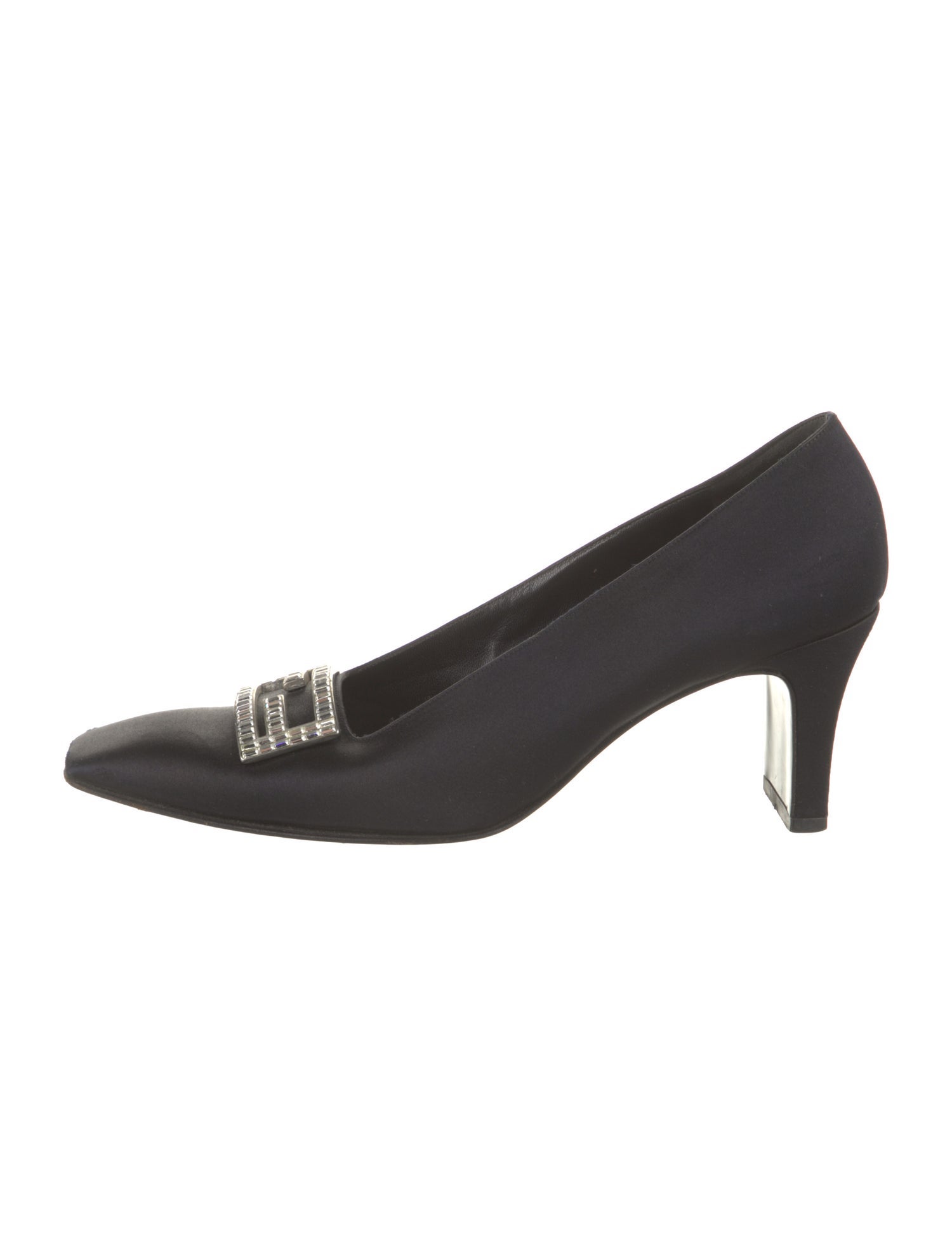 Fendi Zucca FF Logo Satin Pumps