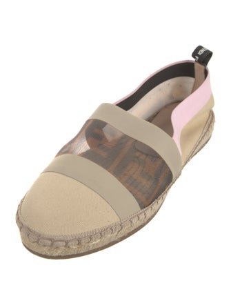 Fendi Zucca FF Logo Canvas Espadrilles