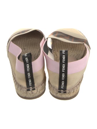 Fendi Zucca FF Logo Canvas Espadrilles