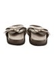 Fendi Zucca FF Logo Leather Slides